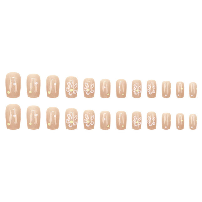 Elegant Minimalist Press-On Nail Set (24pcs) (DESIGN 7516)