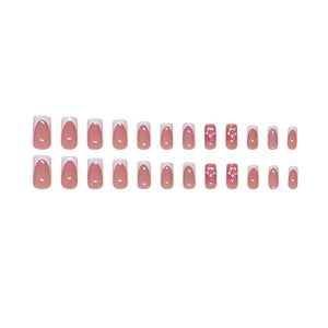 Elegant Minimalist Press-On Nail Set (24pcs) (DESIGN 7477)