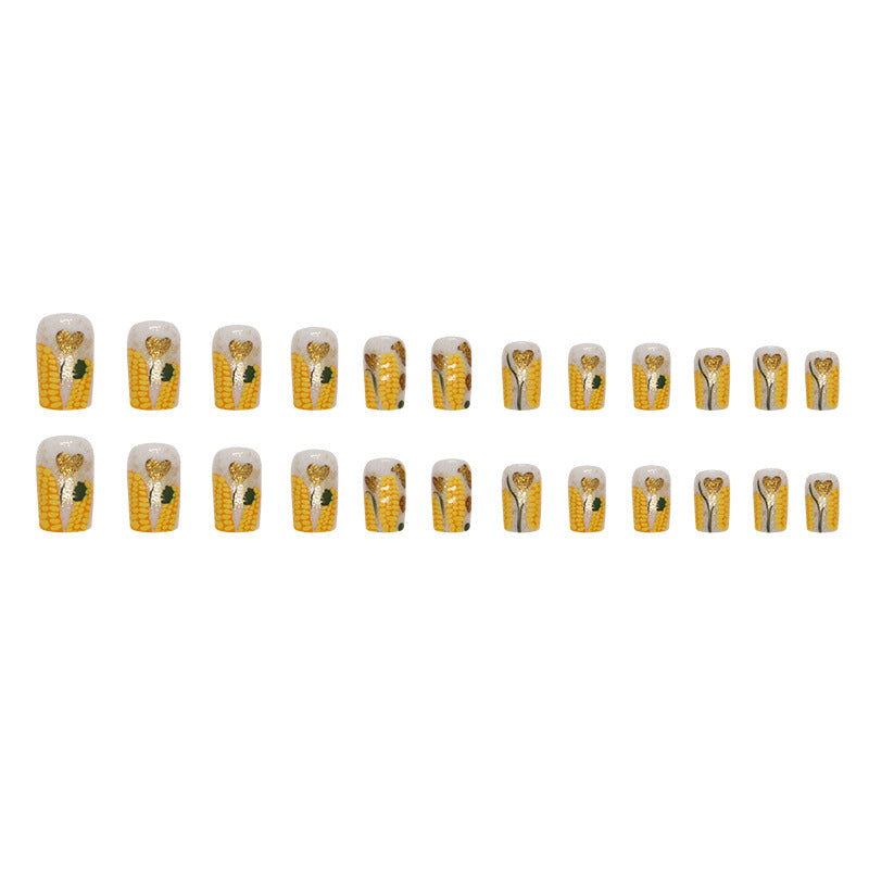 Elegant Minimalist Press-On Nail Set (24pcs) (DESIGN 7353)