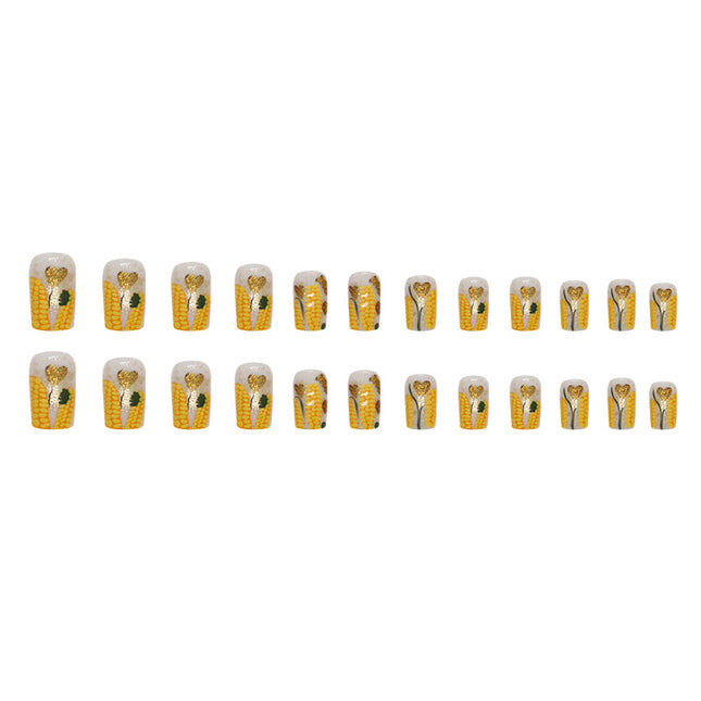 Elegant Minimalist Press-On Nail Set (24pcs) (DESIGN 7353)