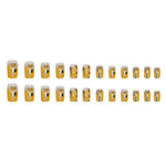 Elegant Minimalist Press-On Nail Set (24pcs) (DESIGN 7353)