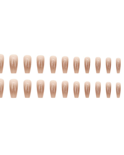 Elegant Minimalist Press-On Nail Set (24pcs) (DESIGN 7526)