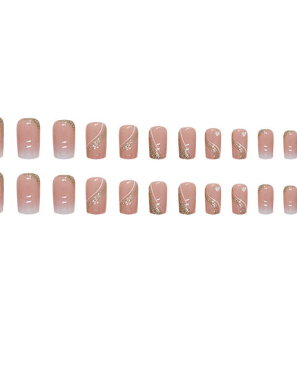 Elegant Minimalist Press-On Nail Set (24pcs) (DESIGN 7390)