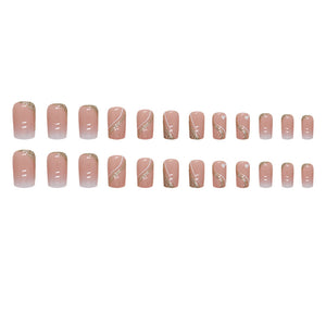 Elegant Minimalist Press-On Nail Set (24pcs) (DESIGN 7390)