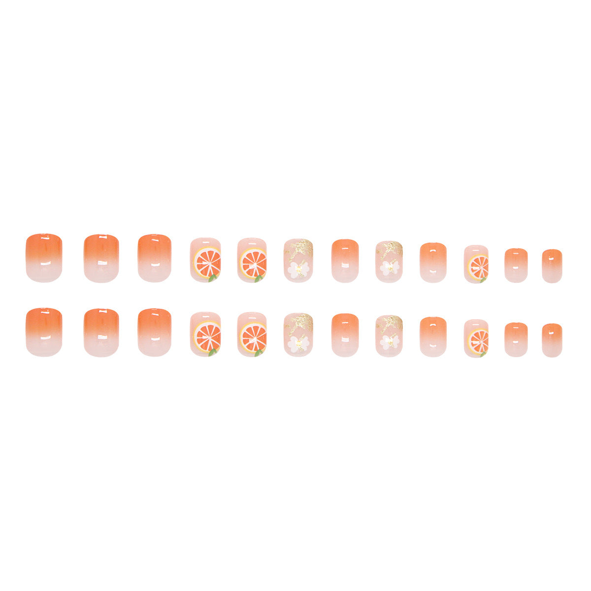 Elegant Minimalist Press-On Nail Set (24pcs) (DESIGN 7404)