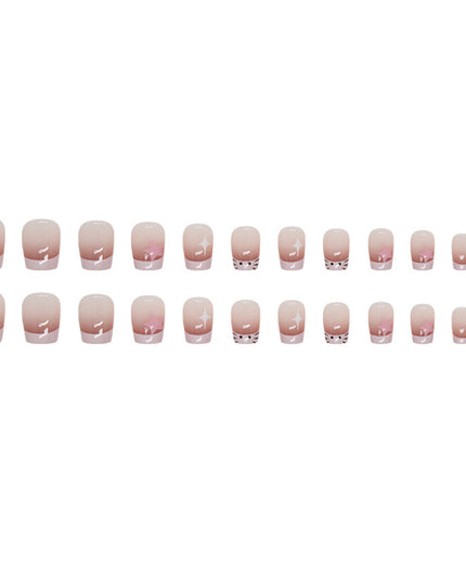Elegant Minimalist Press-On Nail Set (24pcs) (DESIGN 7417)