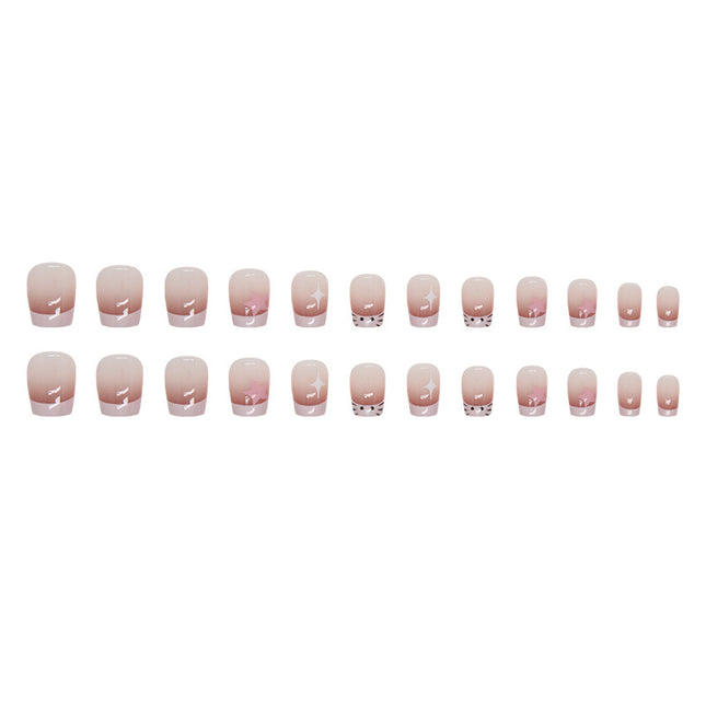 Elegant Minimalist Press-On Nail Set (24pcs) (DESIGN 7417)