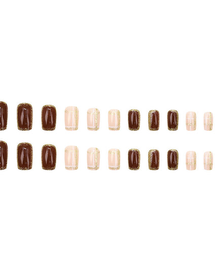 Elegant Minimalist Press-On Nail Set (24pcs) (DESIGN 7628)
