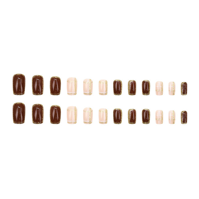 Elegant Minimalist Press-On Nail Set (24pcs) (DESIGN 7628)