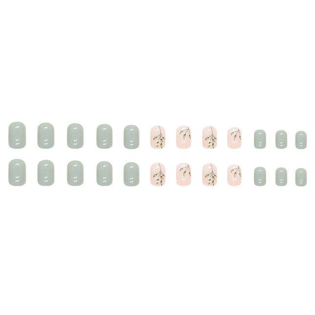 Elegant Minimalist Press-On Nail Set (24pcs) (DESIGN 7434)