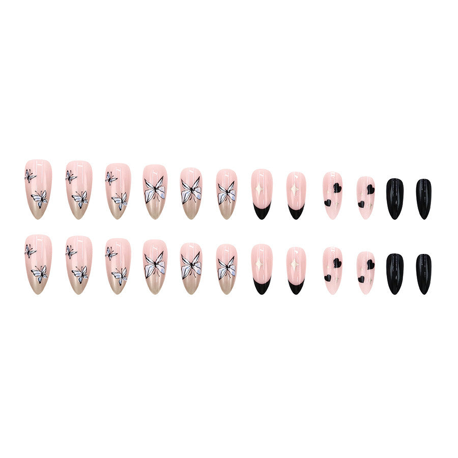 Elegant Minimalist Press-On Nail Set (24pcs) (DESIGN 7599)