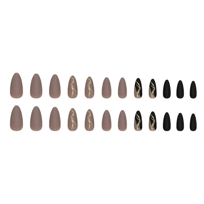 Elegant Minimalist Press-On Nail Set (24pcs) (DESIGN 7436)