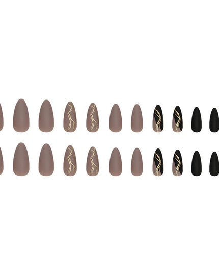 Elegant Minimalist Press-On Nail Set (24pcs) (DESIGN 7436)