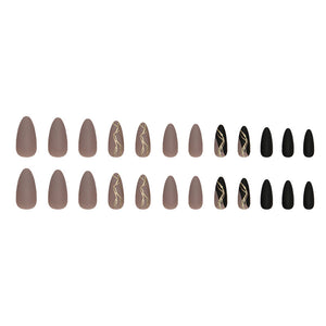 Elegant Minimalist Press-On Nail Set (24pcs) (DESIGN 7436)