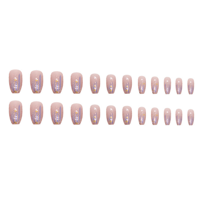 Elegant Minimalist Press-On Nail Set (24pcs) (DESIGN 7384)