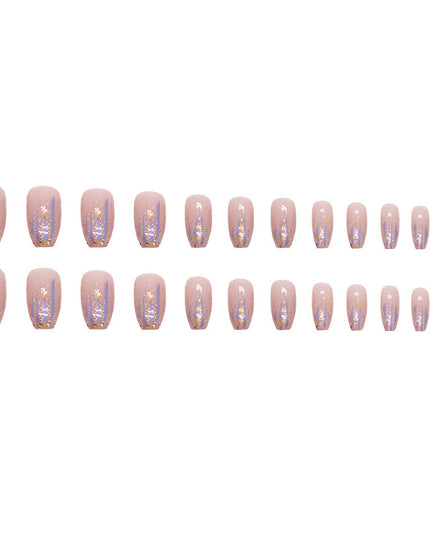 Elegant Minimalist Press-On Nail Set (24pcs) (DESIGN 7384)