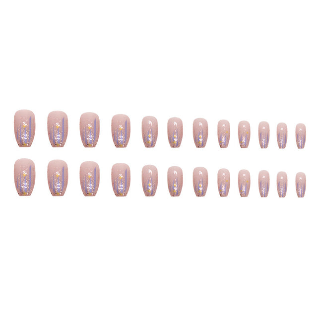 Elegant Minimalist Press-On Nail Set (24pcs) (DESIGN 7384)