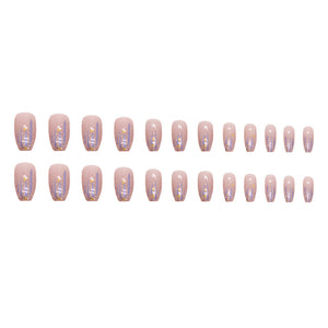 Elegant Minimalist Press-On Nail Set (24pcs) (DESIGN 7384)