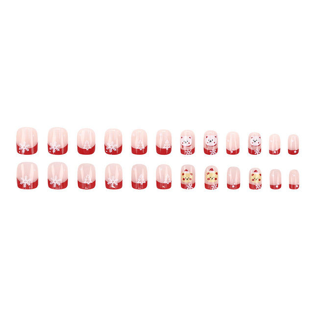 Elegant Minimalist Press-On Nail Set (24pcs) (DESIGN 7618)