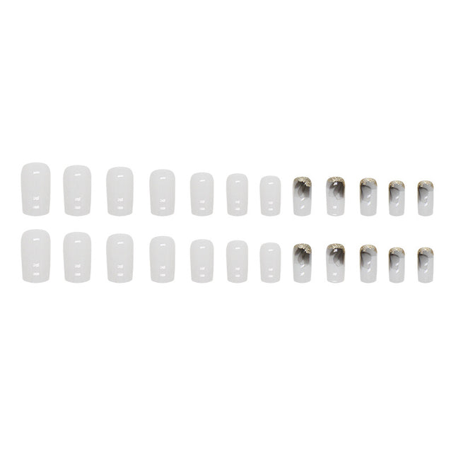 Elegant Minimalist Press-On Nail Set (24pcs) (DESIGN 7482)