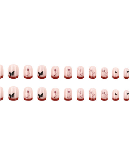 Elegant Minimalist Press-On Nail Set (24pcs) (DESIGN 7661)