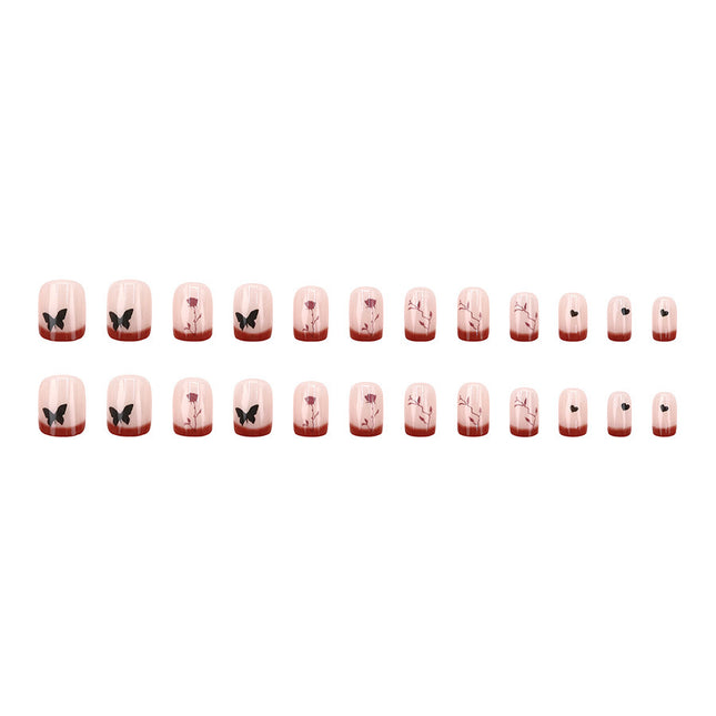 Elegant Minimalist Press-On Nail Set (24pcs) (DESIGN 7661)
