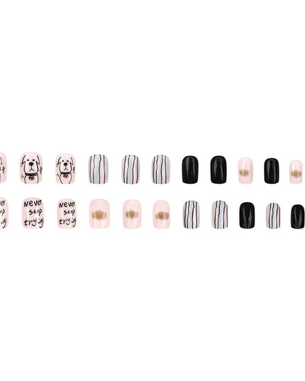 Elegant Minimalist Press-On Nail Set (24pcs) (DESIGN 7662)