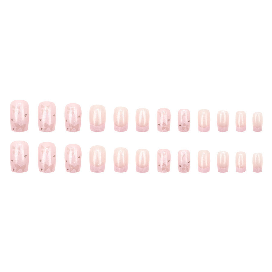 Elegant Minimalist Press-On Nail Set (24pcs) (DESIGN 7541)