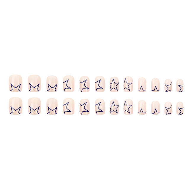 Elegant Minimalist Press-On Nail Set (24pcs) (DESIGN 7577)