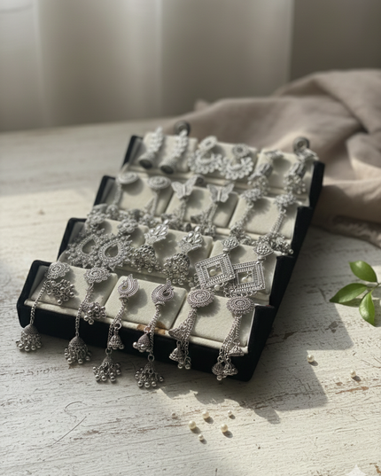 Boho Glam Oxidized Studs Gift Box – Set of 12 (COMBO 01)