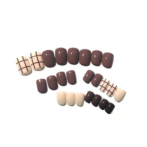 Elegant Minimalist Press-On Nail Set (24pcs) (DESIGN 7315)