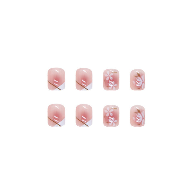 Elegant Minimalist Press-On Nail Set (24pcs) (DESIGN 7412)