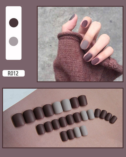 Elegant Minimalist Press-On Nail Set (24pcs) (DESIGN 7001)