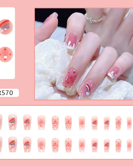 Elegant Minimalist Press-On Nail Set (24pcs) (DESIGN 7100)
