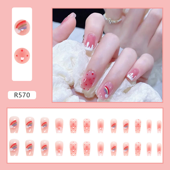 Elegant Minimalist Press-On Nail Set (24pcs) (DESIGN 7100)