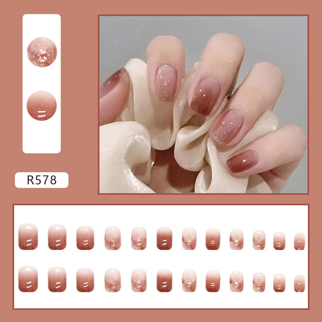 Elegant Minimalist Press-On Nail Set (24pcs) (DESIGN 7102)