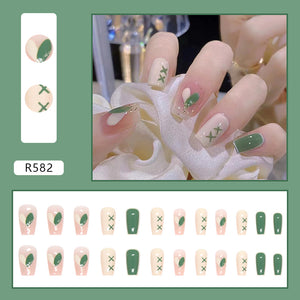 Elegant Minimalist Press-On Nail Set (24pcs) (DESIGN 7104)
