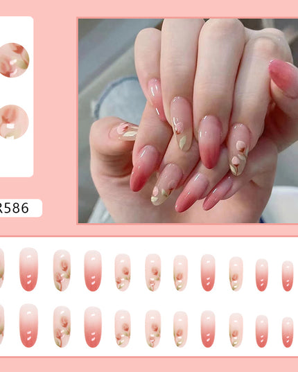 Elegant Minimalist Press-On Nail Set (24pcs) (DESIGN 7106)