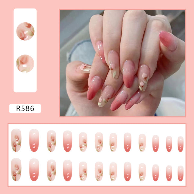 Elegant Minimalist Press-On Nail Set (24pcs) (DESIGN 7106)