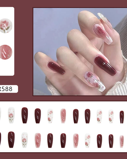 Elegant Minimalist Press-On Nail Set (24pcs) (DESIGN 7108)