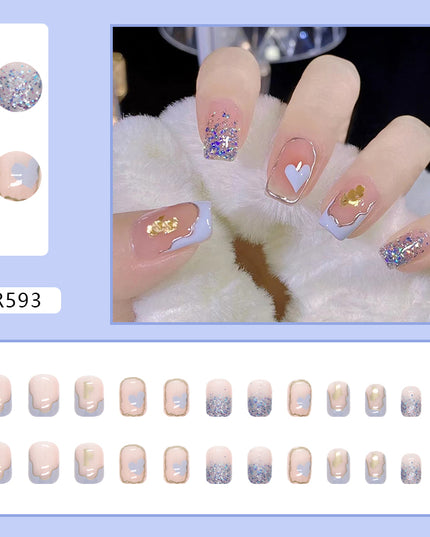 Elegant Minimalist Press-On Nail Set (24pcs) (DESIGN 7110)