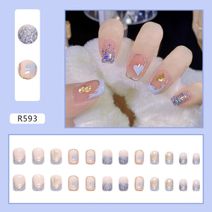 Elegant Minimalist Press-On Nail Set (24pcs) (DESIGN 7110)