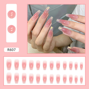 Elegant Minimalist Press-On Nail Set (24pcs) (DESIGN 7113)