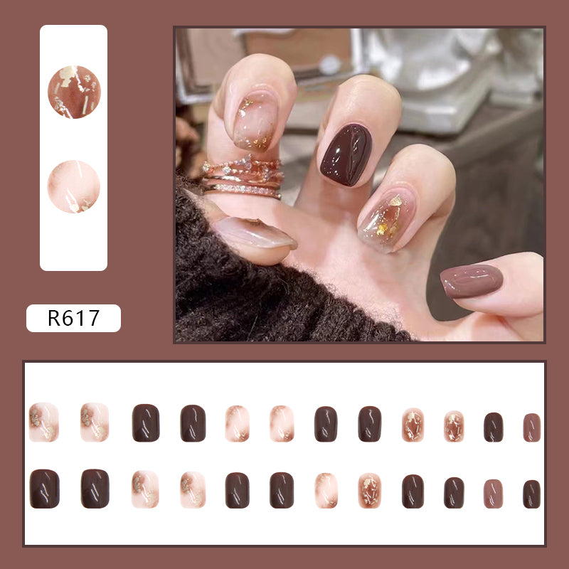 Elegant Minimalist Press-On Nail Set (24pcs) (DESIGN 7117)