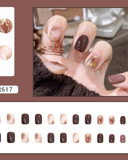 Elegant Minimalist Press-On Nail Set (24pcs) (DESIGN 7117)