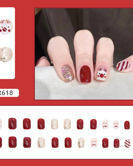 Elegant Minimalist Press-On Nail Set (24pcs) (DESIGN 7118)