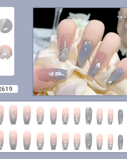 Elegant Minimalist Press-On Nail Set (24pcs) (DESIGN 7119)