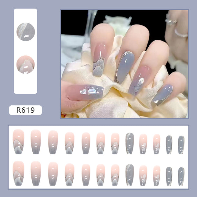 Elegant Minimalist Press-On Nail Set (24pcs) (DESIGN 7119)