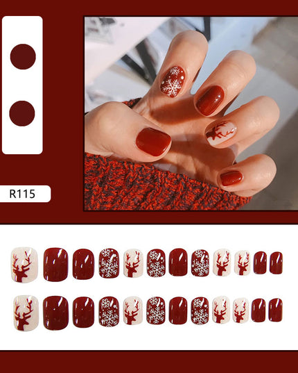 Elegant Minimalist Press-On Nail Set (24pcs) (DESIGN 7012)