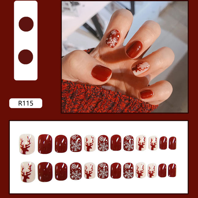 Elegant Minimalist Press-On Nail Set (24pcs) (DESIGN 7012)